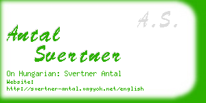antal svertner business card